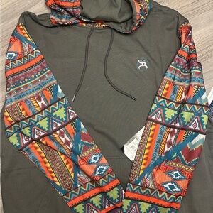 Hooey Multicolor Patterned Hoodie